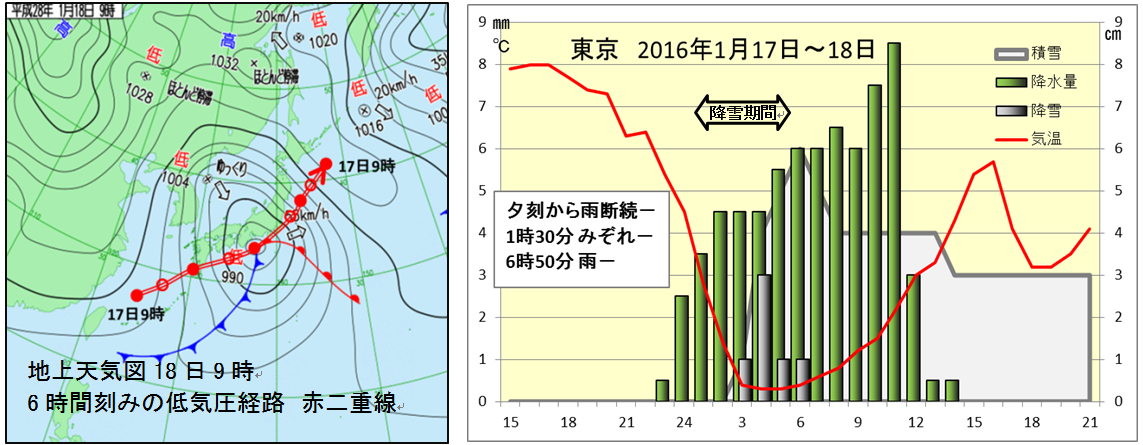 1月18日の関東地方の雪は重かった_1