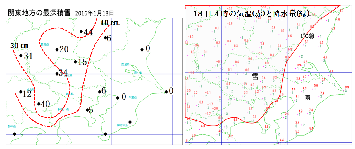 1月18日の関東地方の雪は重かった_2